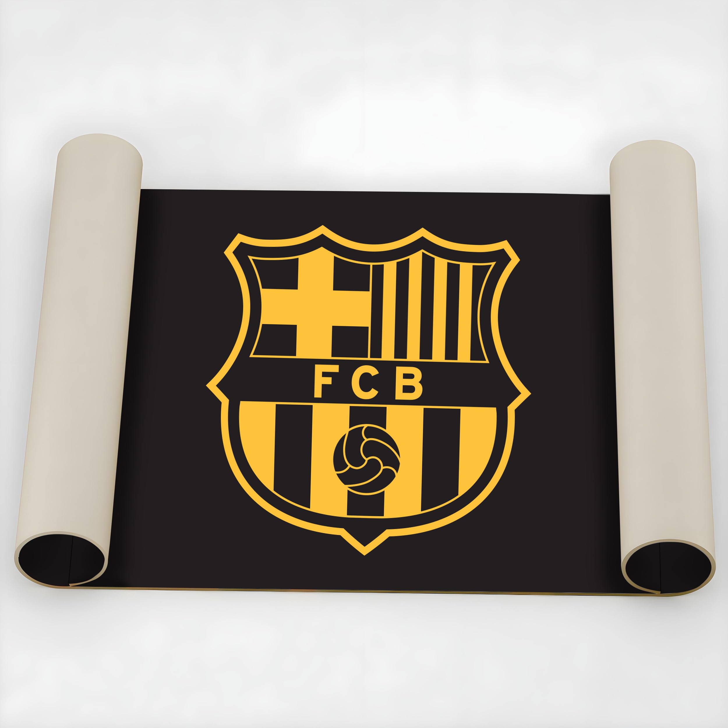 Licensed Décor Sous-main FC Barcelone - Blason en couleur jaune - 35 x 60 cm