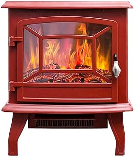 tat Silent Radiation-Free 1400 W Electric Stove Realistic Flame Effect Fireplace Heating Wood Flame Effect ding fireplaces Black