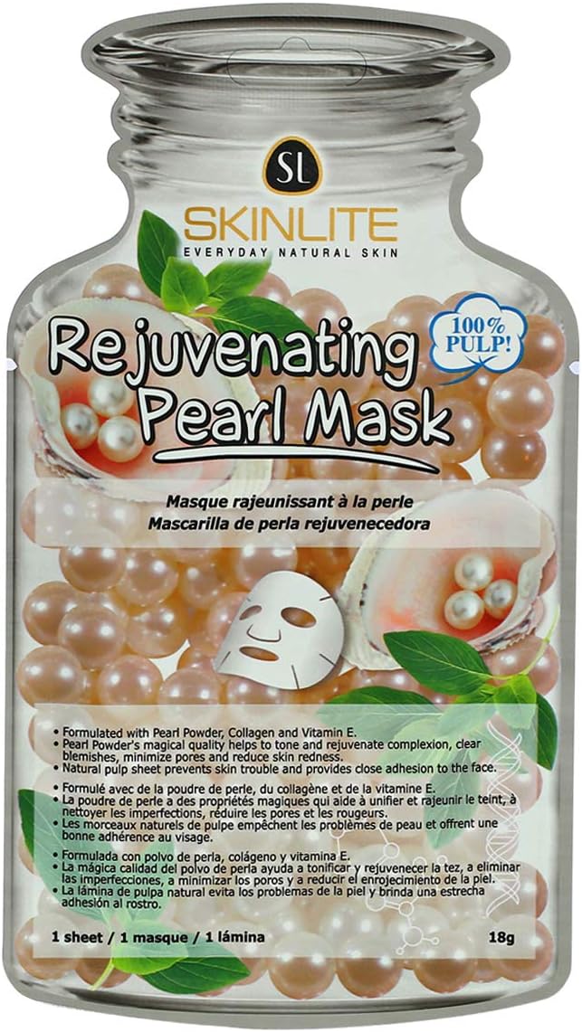 skinlite Rejuvenating Pearl Mask, 1 pair