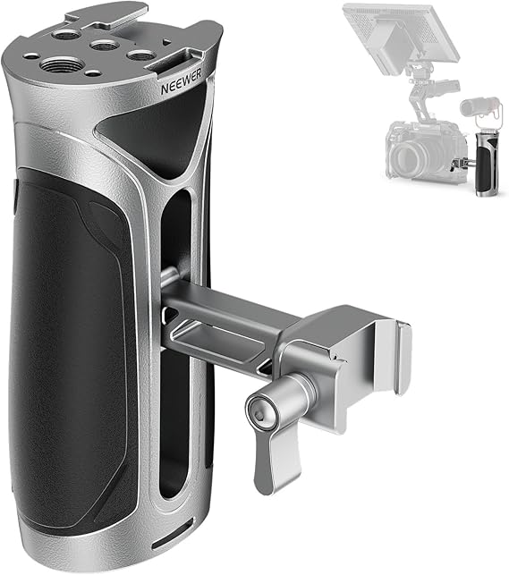 NEEWER Top Handle et Rail NATO Kit, Confortable en Silicone avec Pince NATO à Dégagement Rapide NEEWER Top Handle et Rail NATO Kit, Confortable en Silicone avec Pince NATO à Dégagement Rapide