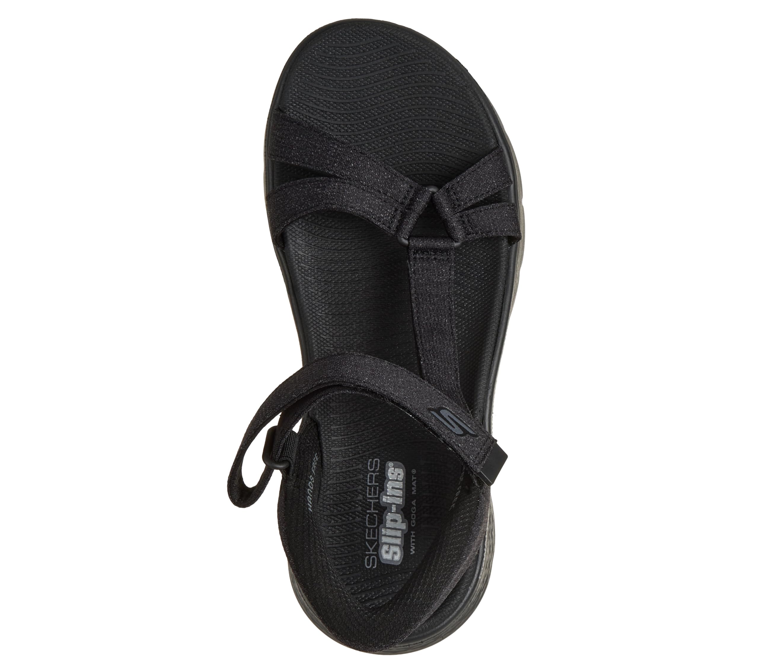 Skechers Go Walk Flex Sandal - Illuminate Damen Sandale Textil Navy blau