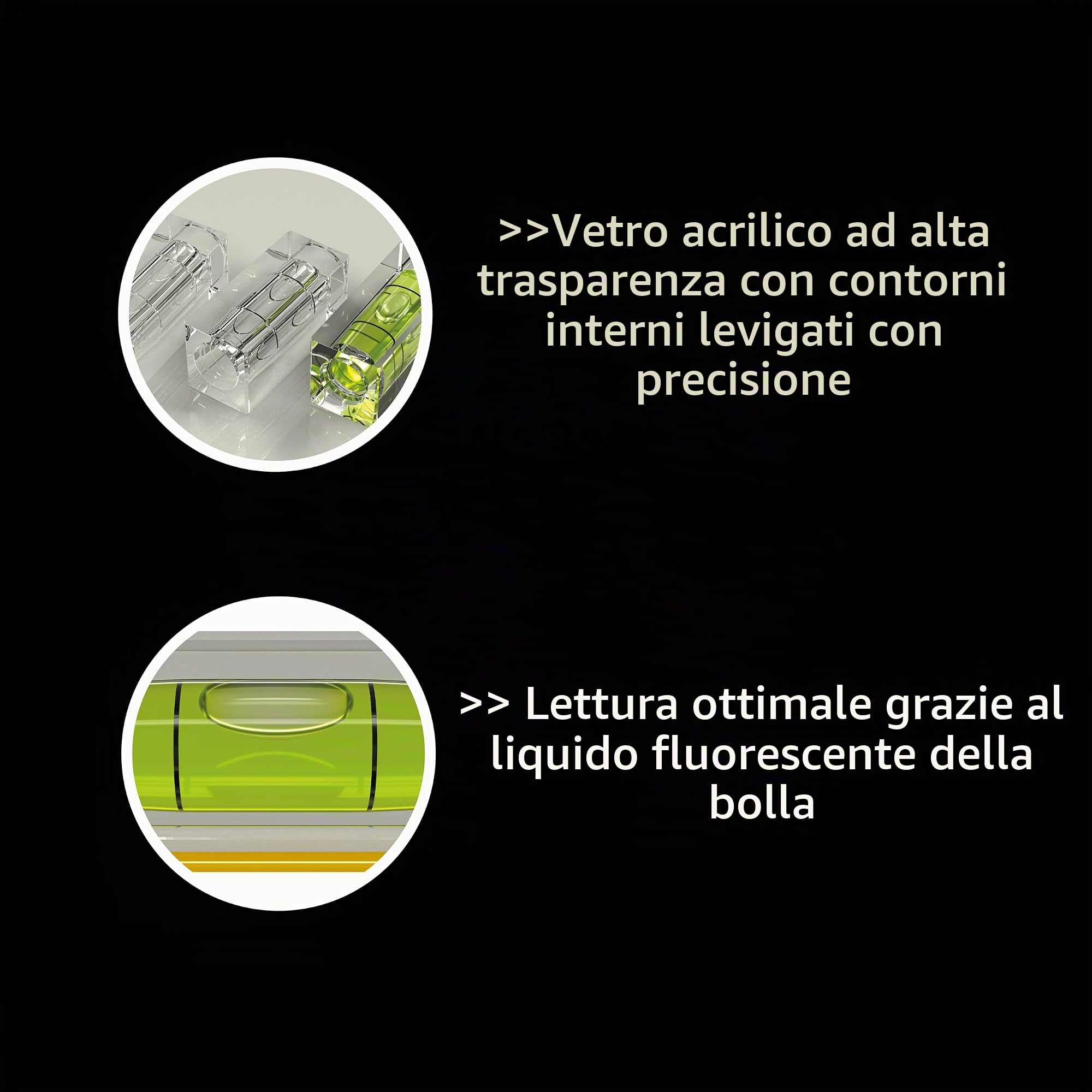 STABILA 80 AS Dark Shadow, set di 2 livelle a bolla 60 cm/100 cm, elegante rivestimento antracite opaco, profilo in alluminio rinforzato, tappo antiscivolo integrato, made in Germany