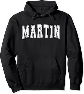 MARTIN TN TENNESSEE USA Vintage Sports Varsity Style Pullover Hoodie