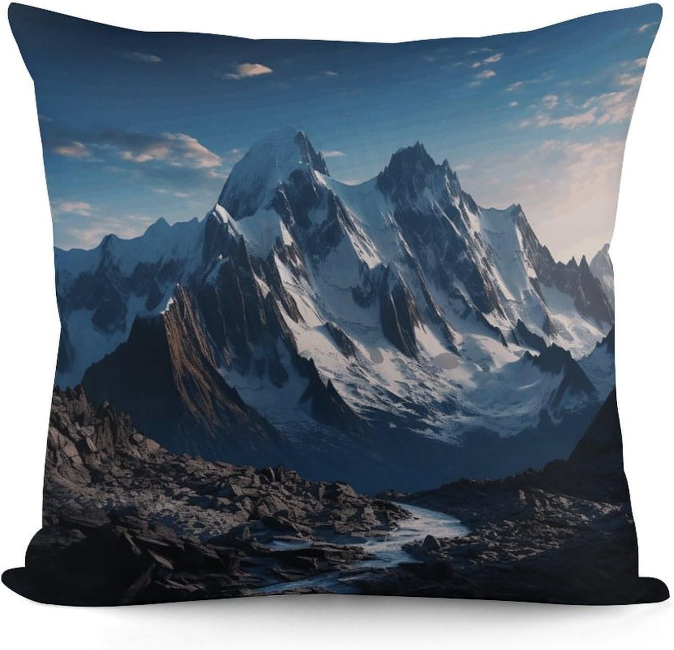 Melting Snow Mountain Pillow Cover Square Pillow Case