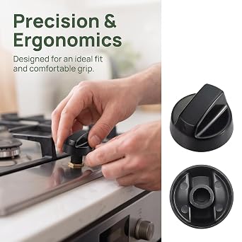 32 Pcs Universal Cooker Knobs Replacement Set, Black Universal Cooker Knobs