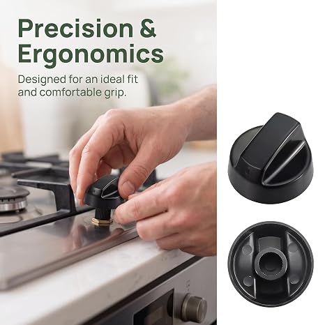 32 Pcs Universal Cooker Knobs Replacement Set, Black Universal Cooker Knobs