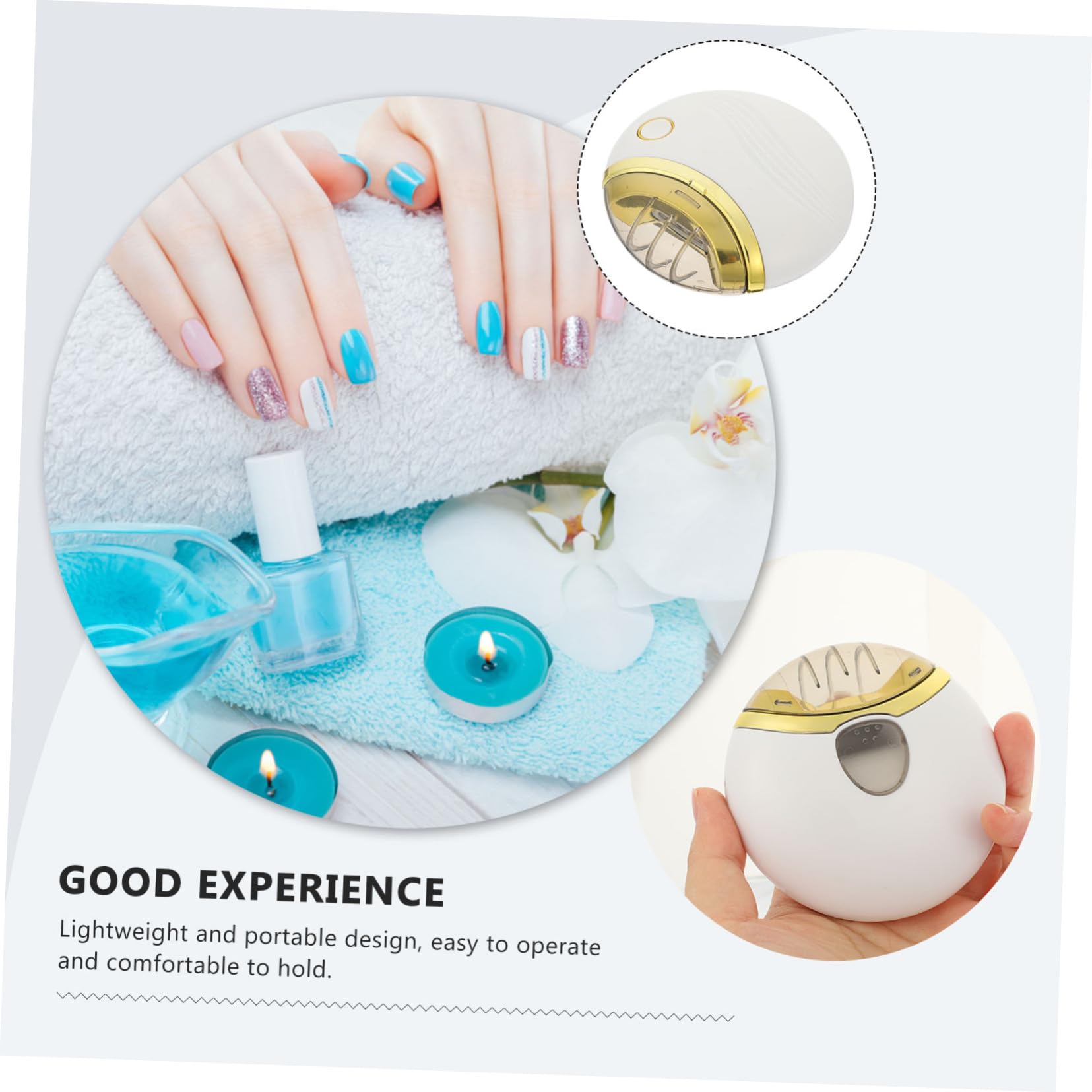 ERINGOGO 1 Set Electric Manicure Nail Cutter Electric Nail Trimmer Manicure Electric Nail Scissor Nail Care Cutter Nail Clipper Pedicure Kit Nail Care, 8x8cm, White