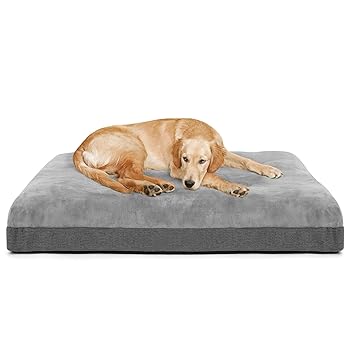 Dog Beds for Large Dogs Clearance, Pet Bolster Bed with Removable Cover and Lining, Durable Orthopedic Foam & Comfortable PP Cotton, Large Dog Beds for Small/Medium/Large Dogs Up to 70lbs