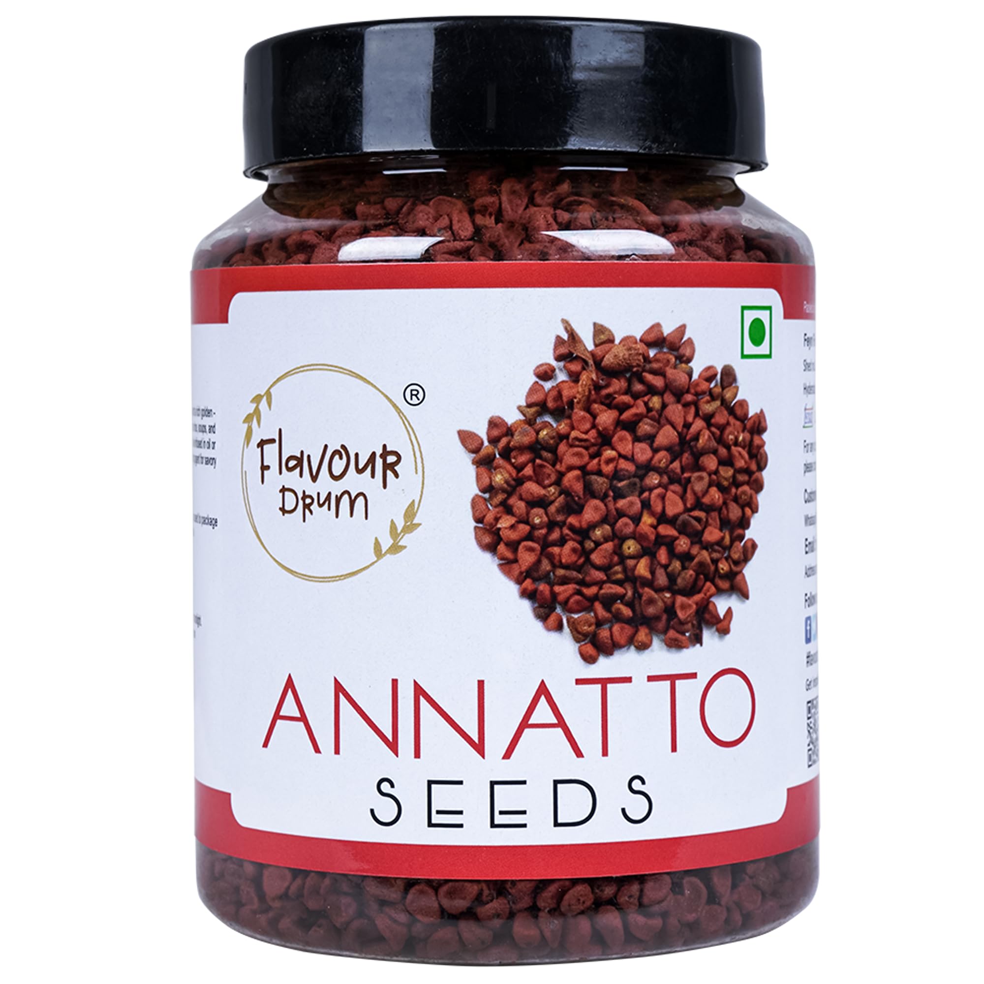 Flavour Drum Annatto Seeds, 250 g - Natural Colorant | Bixa Orellano | Achiote | (B0C8B4BCHQ) Amazon Price History, Amazon Price Tracker