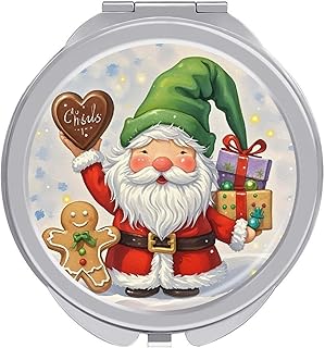 Espejo de maquillaje de viaje plegable portát...