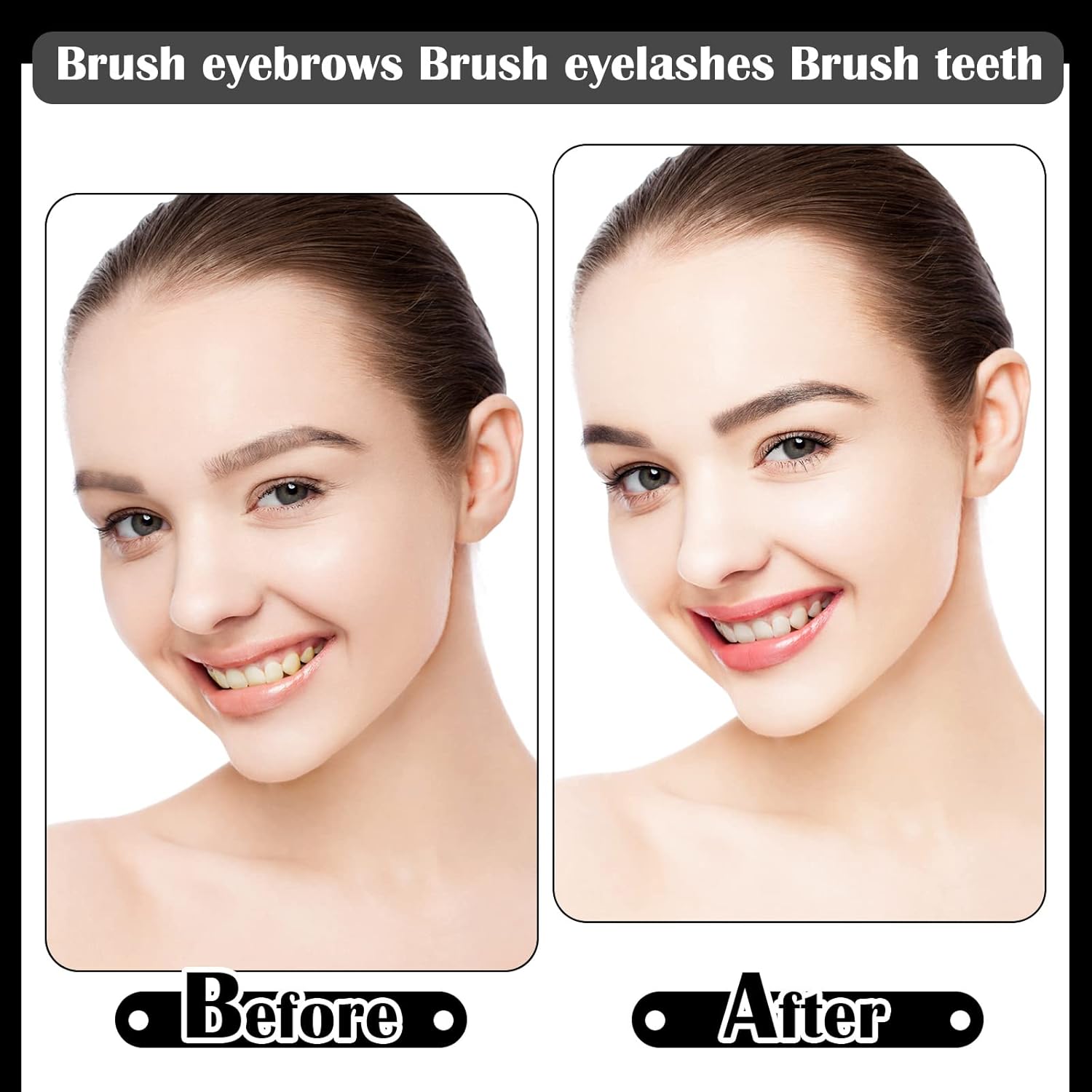 150 Pieces Micro Eyebrow Brush with Cap Brow Lamination Brush Eyebrow Spoolie Brush Comb Eyebrow Lash Lift Tools Lash Filler Eyelashes Extensions Eyebrows(Black and White) : Beauty & Personal Care