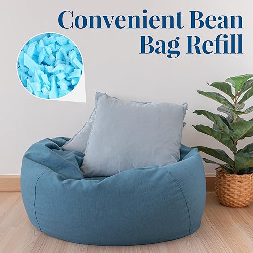 Miniatura 5 de Frienda Relleno de puf de 40 libras a granel, relleno de espuma viscoelástica, relleno de espuma suave triturada para relleno de puf, almohada de