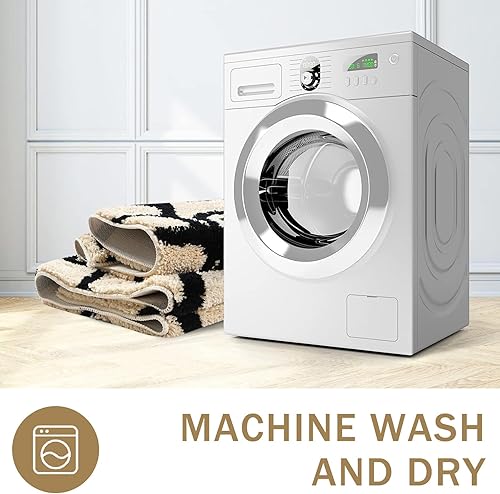 Miniatura 8 de Tapete de baño bohemio, antideslizante, de ojo malvado, de lujo, suave, absorbente, para baño, ducha, cocina, entrada, casa rural, decoración