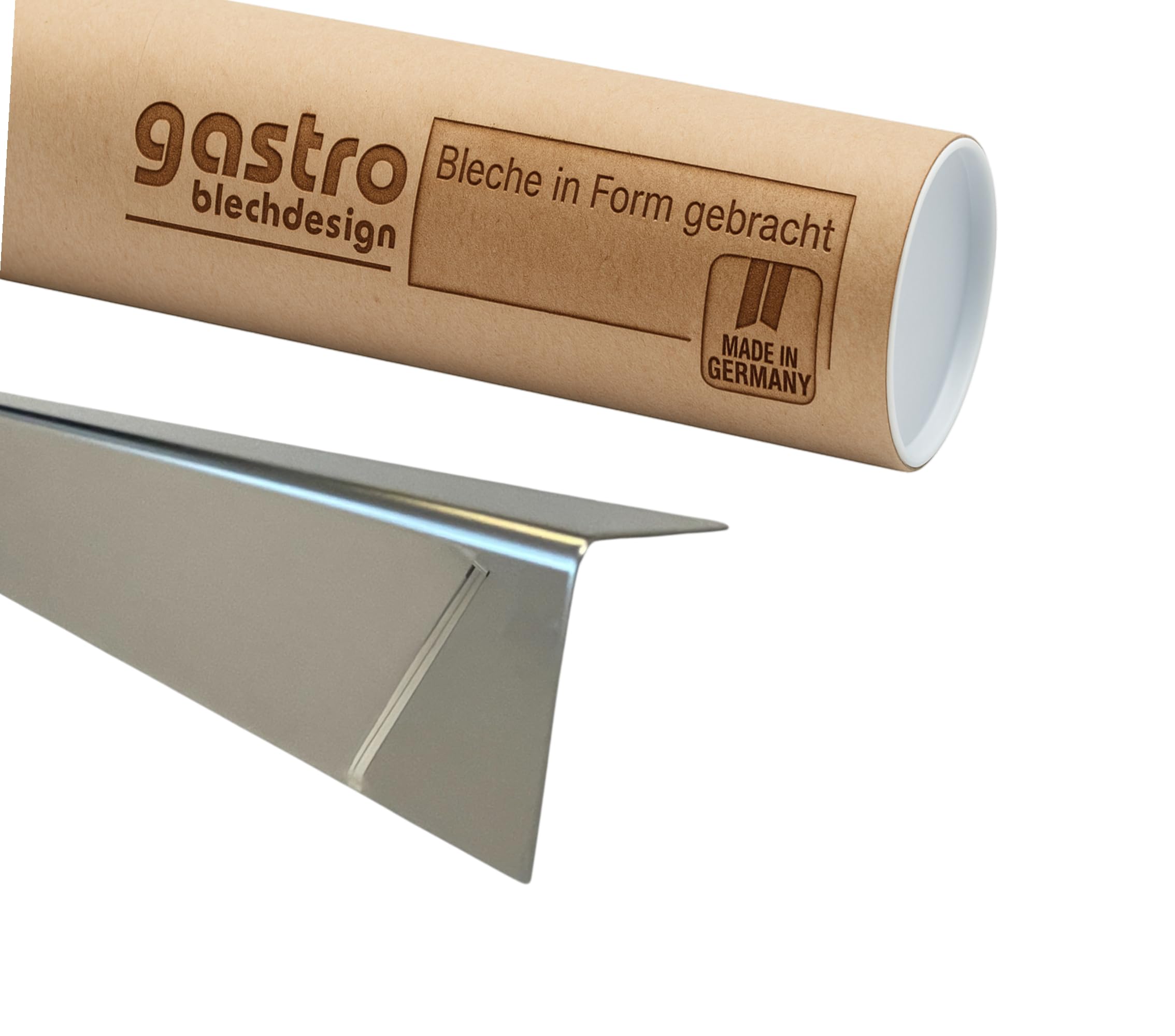 Edelstahl Winkel, 2500mm Winkel Profil 30x15 mm Schenkelinnenmaß aus Edelstahl hochglanz poliert, super mirror8, 1 mm stark L Profil, Winkelblech,