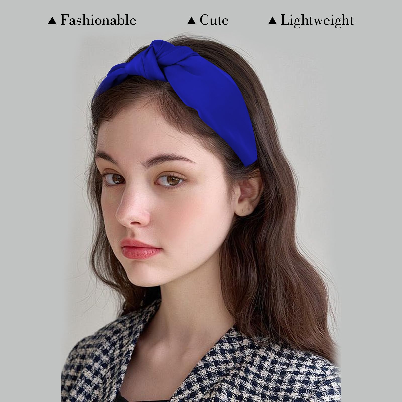 Amazon.com : CURASA Knotted Headbands For Women Girls Royal 
