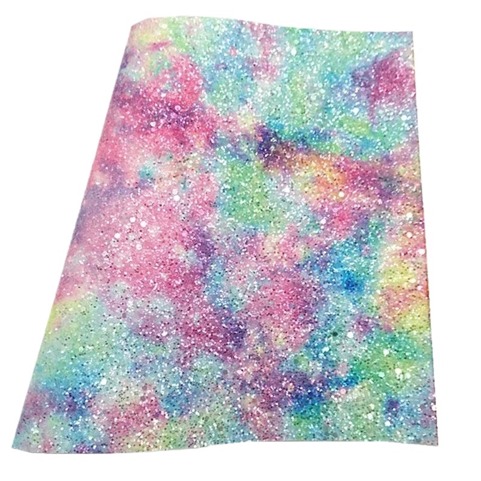 Feuille de cuir PU brillant marbre Color-03 format A4 pour loisirs créatifs - 6