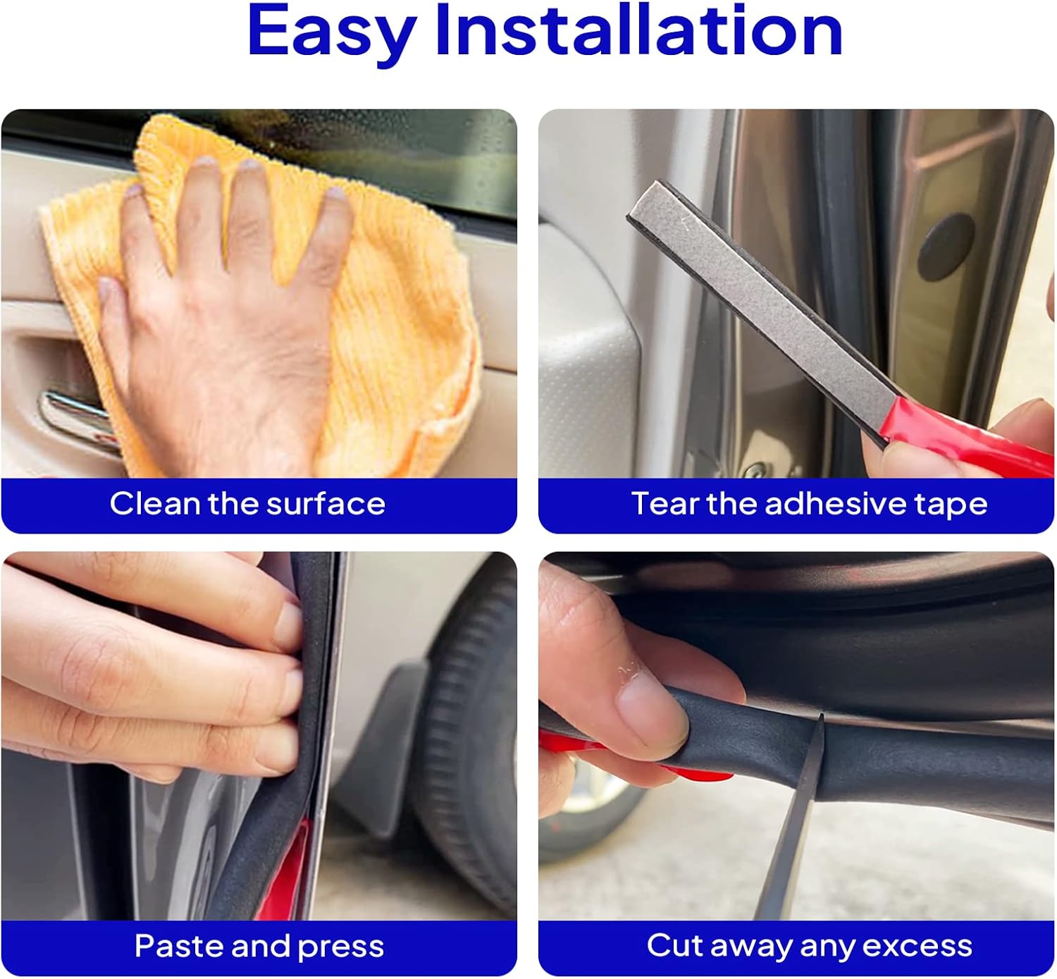 D Shape Door Rubber Seal Strip,1" RV Slide Out Seal Self-Adhesive EPDM Rubber,Heavy Duty Automotive Weather Stripping for Fill Gaps,Apply to Car,Truck,RV,Boat and Home Application (12ft)