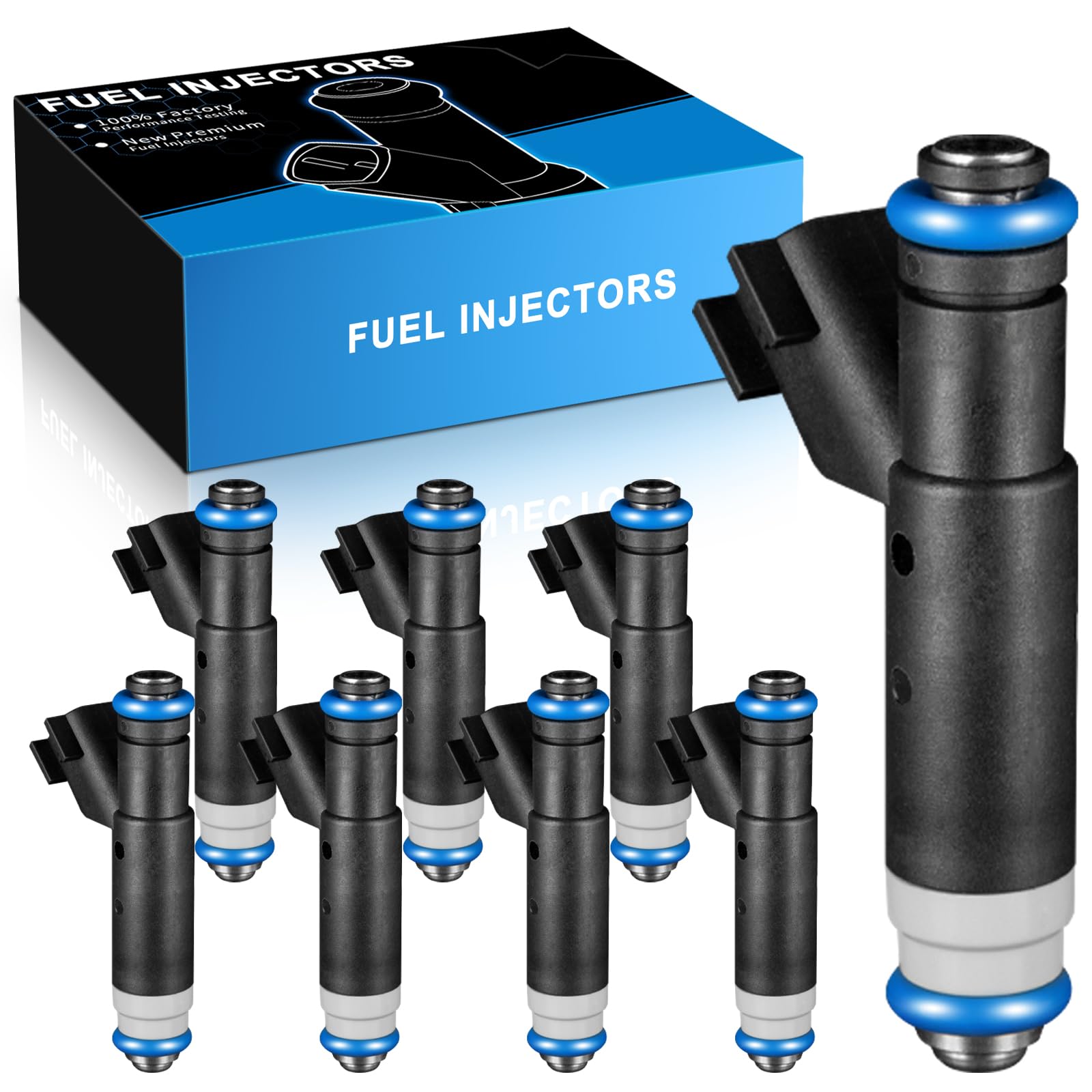 4L3E-B4C FJ867 4.6L For:-Ford Fuel Injectors Fit for 2004 2005 Explorer F150 E150 E150 Club Wagon E250, For:-Mercury Mountaineer 2004-2005, 822-11172, 04861238AB, 1L2E-D4A, (8 Pcs)