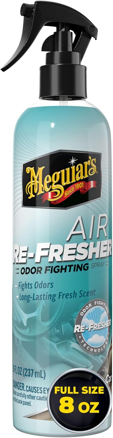 Meguiar's Air Re-Fresher Odor Fighting Spray - New Car Scent - Convenient Car Air Freshener that Instantly Fights Odors