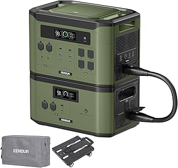 EENOUR ポータブル電源 F2000 グリーン【期間限定特別価格】 Amazon.co.jp: EENOUR ポータブル電源 F2000 2048Wh/640000mAh