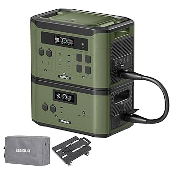 EENOUR ポータブル電源 F2000 グリーン【期間限定特別価格】 Amazon.co.jp: EENOUR ポータブル電源 F2000 2048Wh/640000mAh