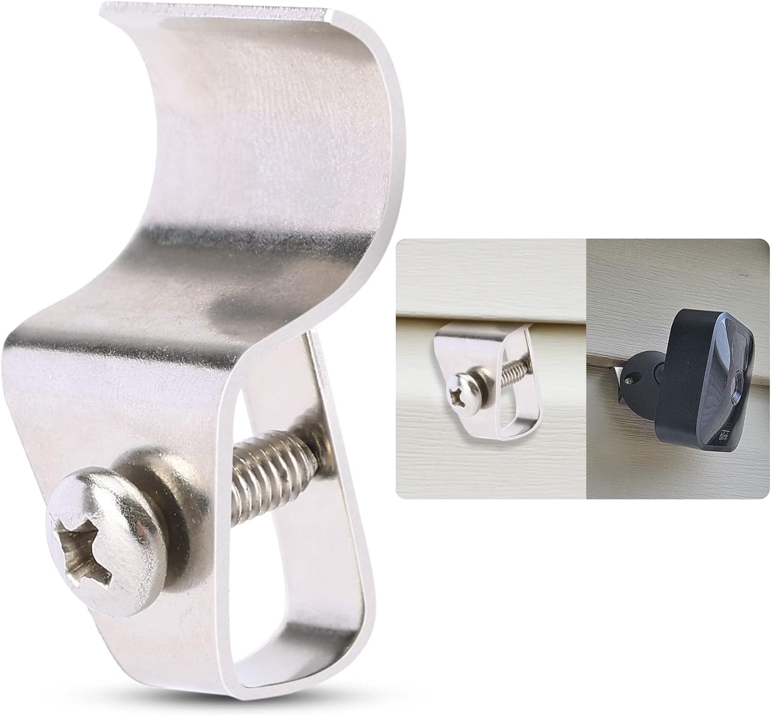 Goabroa 10 Pack Vinyl Siding Clips, NoHole Outdoor Siding