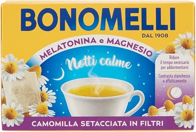 Bonomelli Camomilla Setacciata, Con Melatonina E Magnesio, Infuso  Rilassante, color Ambrato - confezione da 14 : Amazon.it: Alimentari e cura  della casa
