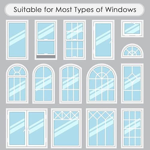 Miniatura 5 de DKTIE Película de privacidad boho chic para ventana con herramientas de instalación, suaviza la luz, reduce los rayos UV, película decorativa para