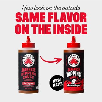 Bachan's Japanese Dipping Sauce, Sesame Ginger, 16 Oz Bottle | Condiment, Cold-Filled, Non GMO, No Preservatives, No Nut, Non Dairy, Vegan and BPA free