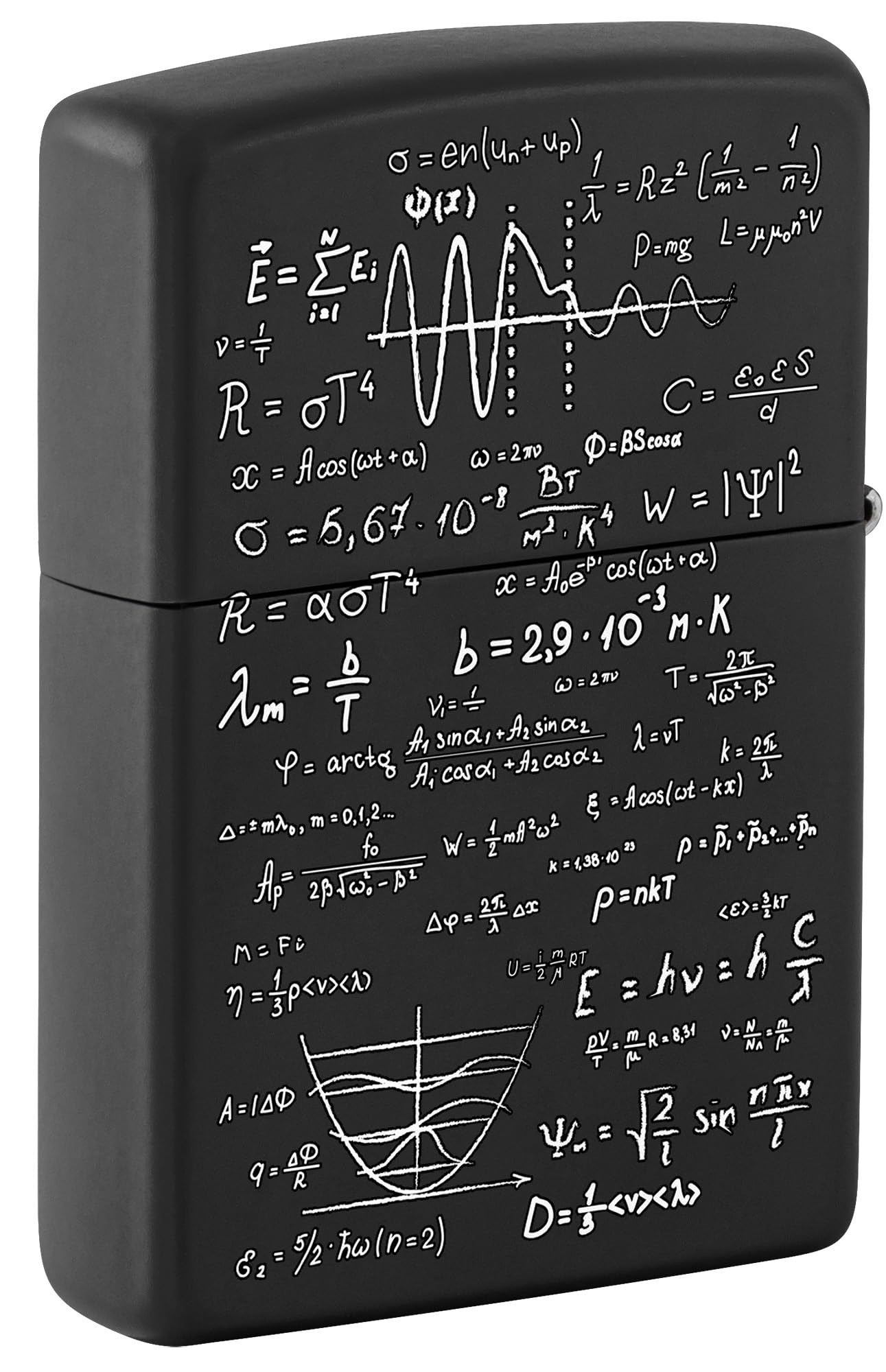 Amazon.com: Zippo Lighter: School Equations - Black Matte 80801