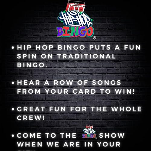 Miniatura 9 de Hip Hop, juego de bingo de música R&B, juegos de cartas para adultos, juegos familiares, tableros de bingo, diversión para la familia, diversión
