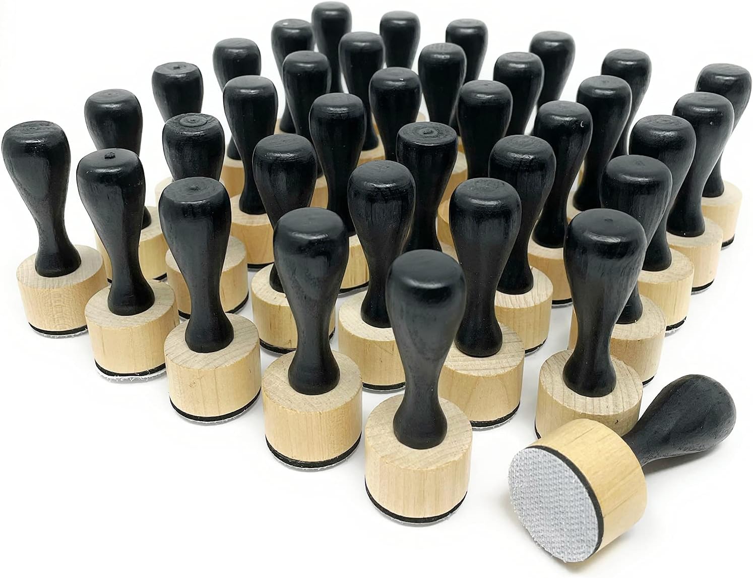 Mini Ink Blending Tools Bulk (36 Pack) Round for Stamp Ink Distressing, Blending, Alcohol Ink, Dabber Tool Applicator and More