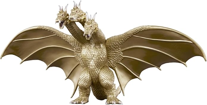 Bandai Namco - Movie Monster Series - Godzilla - King Ghidorah 2001 Action Figure | Godzilla 6 Inch Action Figure Movie Monsters - King Ghidorah 2001