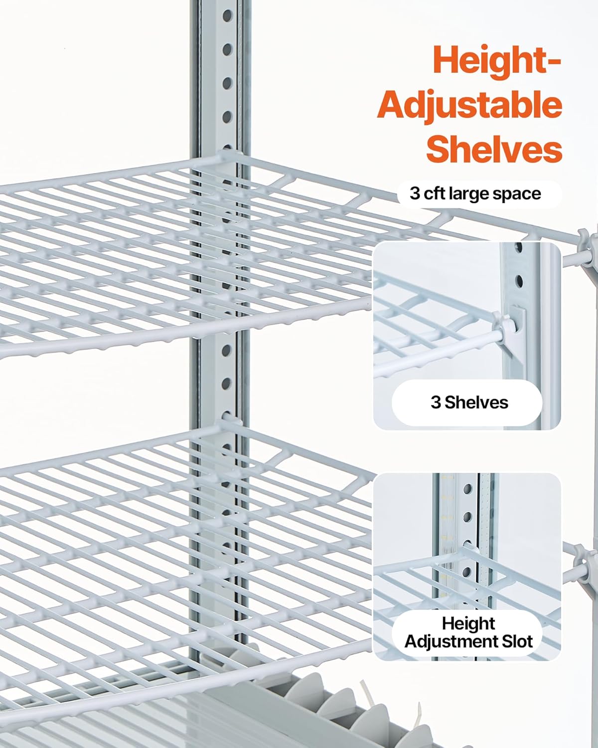 VEVOR Refrigerated Display Case, 3 Cu.Ft./85L Countertop Pastry Display Case, 3-Tier Commercial Cake Refrigerator with LED Lighting, TURBO Cooling, Frost-Free Air-Cooling, for Bakery, Dessert Shop