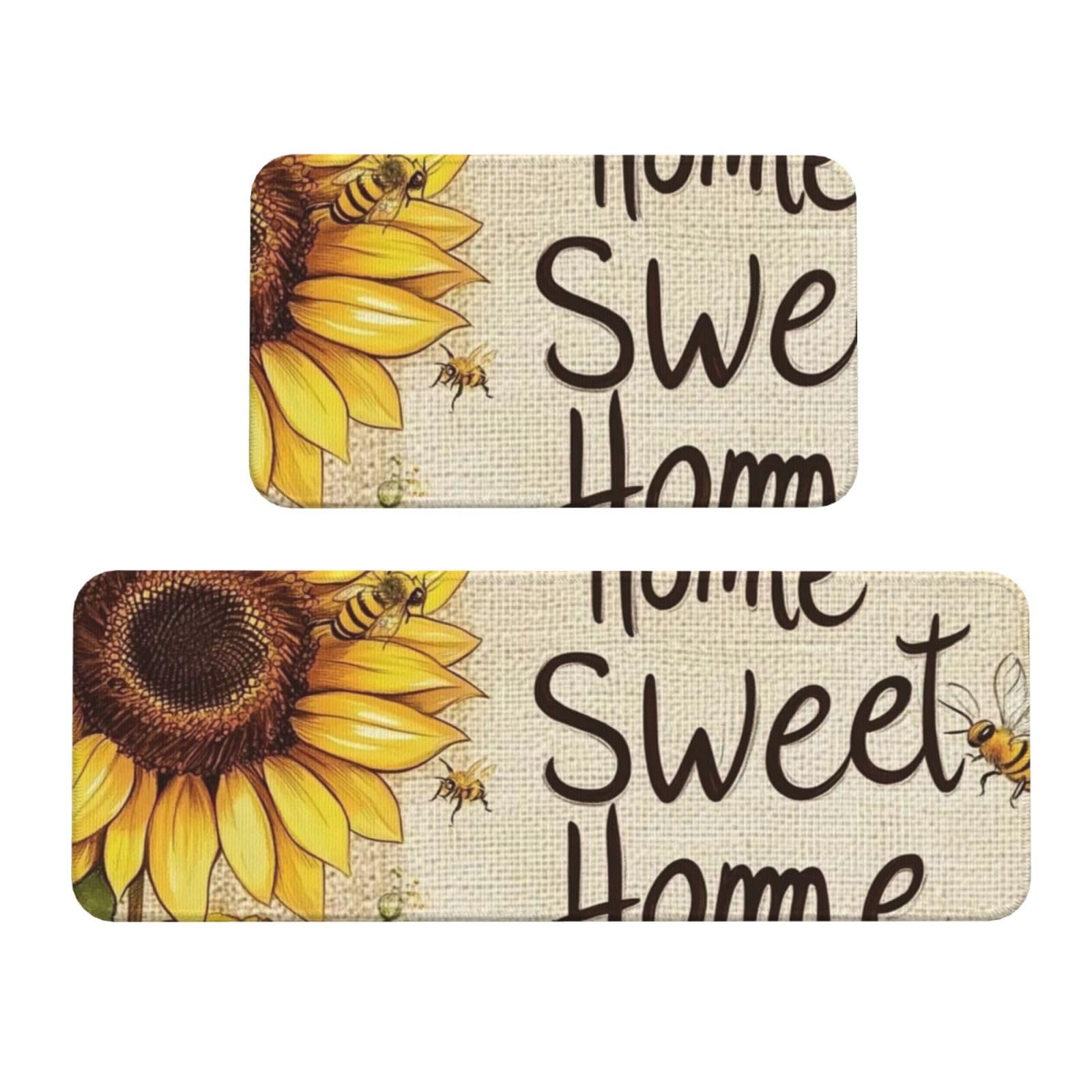 Tapetes de cocina para suelo acolchados con alfombrillas vintage lavables
