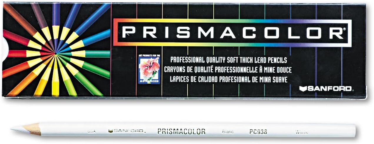 Prismacolor 3365 プレミア色鉛筆 ホワイト 芯/バレル 1ダース
