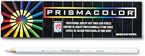 Prismacolor 3365 - Lápiz de color blanco plomobarril docena