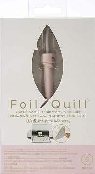 We R Memory Keepers Foil Quill Fine Tip Pen, Make Custom Designs for Planners, Journals, Cards, Scrapbook Pages, and More, Heat-Resistant Grip, On-the-go USB Plug, Craft Projects