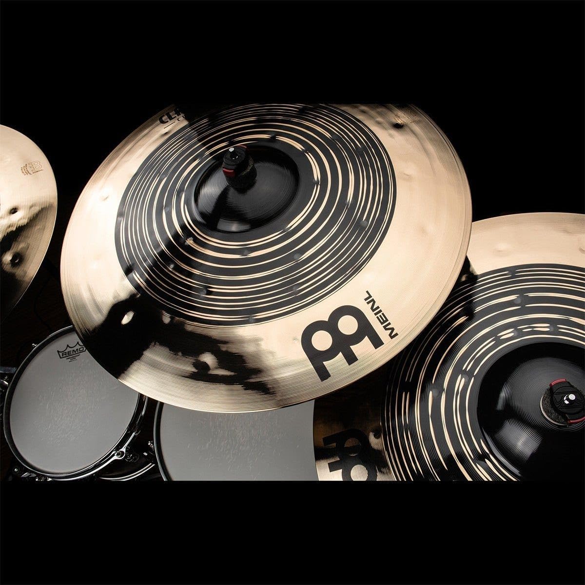 Classics Custom Dual 20" Crash Cymbal for Drum Set, Dark/Brilliant — MADE IN GERMANY — B12 Bronze, 2-YEAR WARRANTY