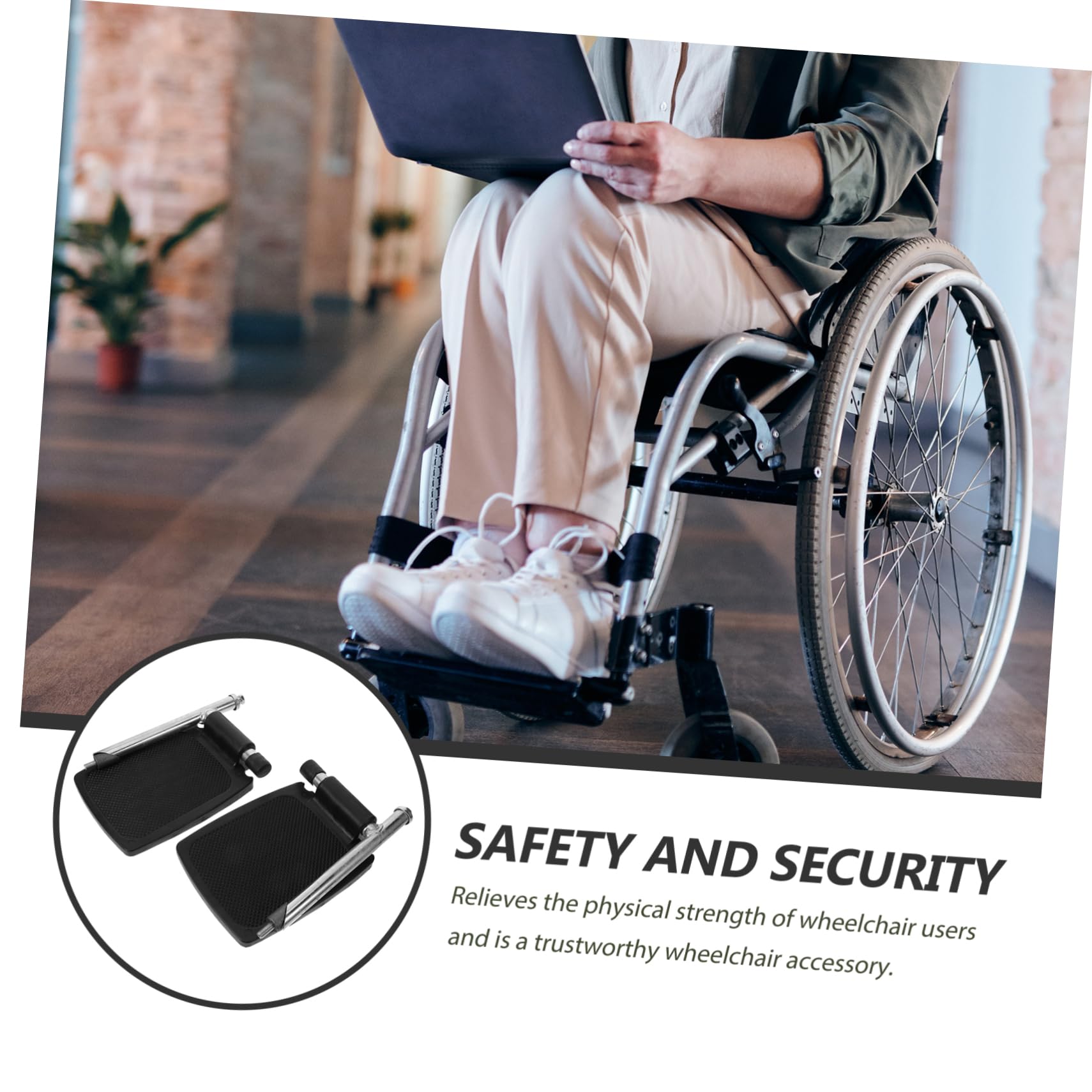 Ipetboom Reposapiés De Repuesto Para Silla De Ruedas Pedal Portátil Soporte De Metal Plataformas Pies De Alta Resistencia Uso Para Personas Mayores y Pacientes Silla De Ruedas
