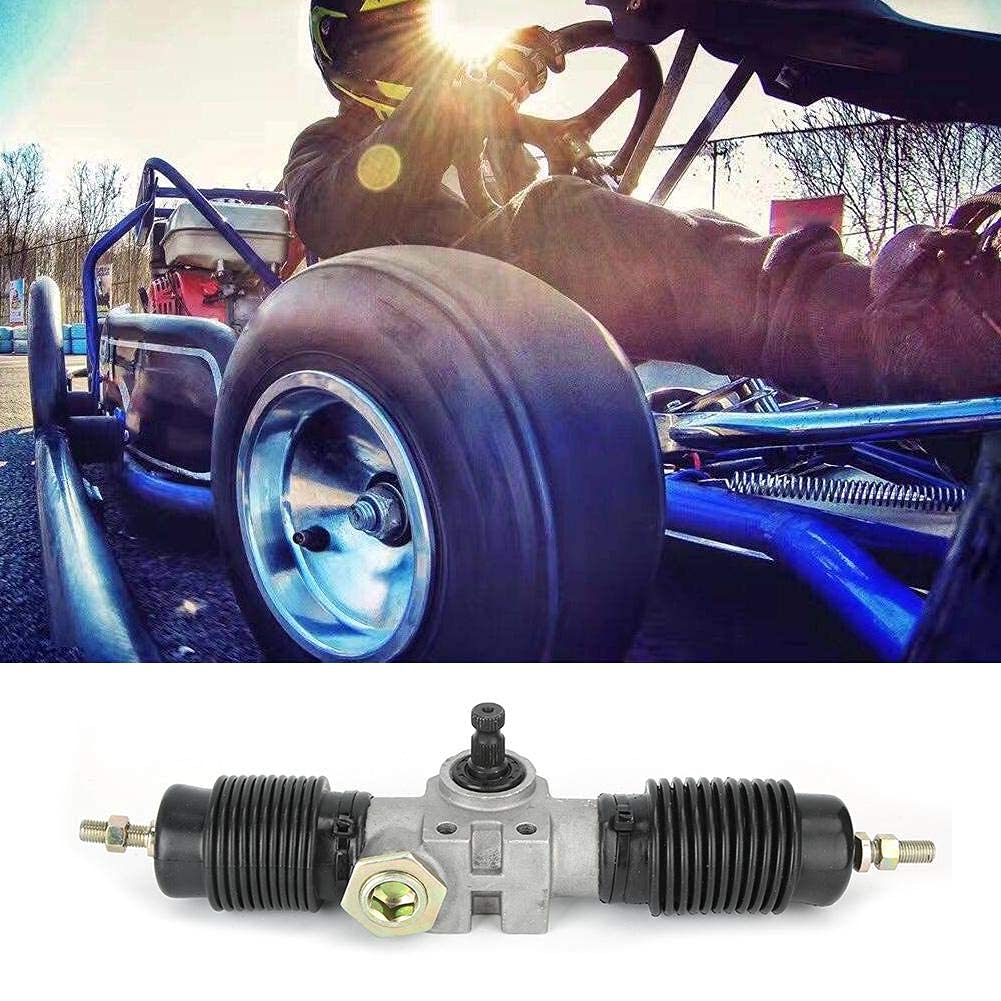 Albero dello sterzo, kit stabilizzatore per scatola ingranaggi del servosterzo in acciaio inossidabile adatto per fai-da-te Cina ATV UTV accessori per bici 360 mm/14,17 pollici