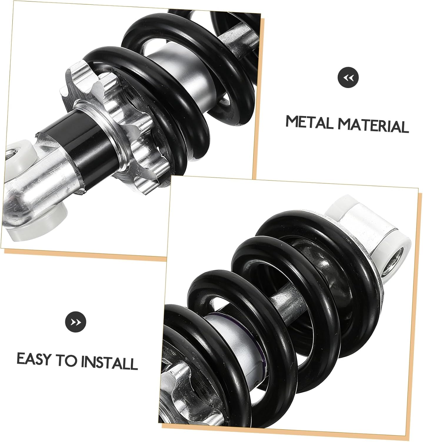 Motorcycle Shock Absorber Metal Suspension Kit Damping Spring for Mini Bike Atv Rear Shock Absorber for Enhanced Stability and Comfort