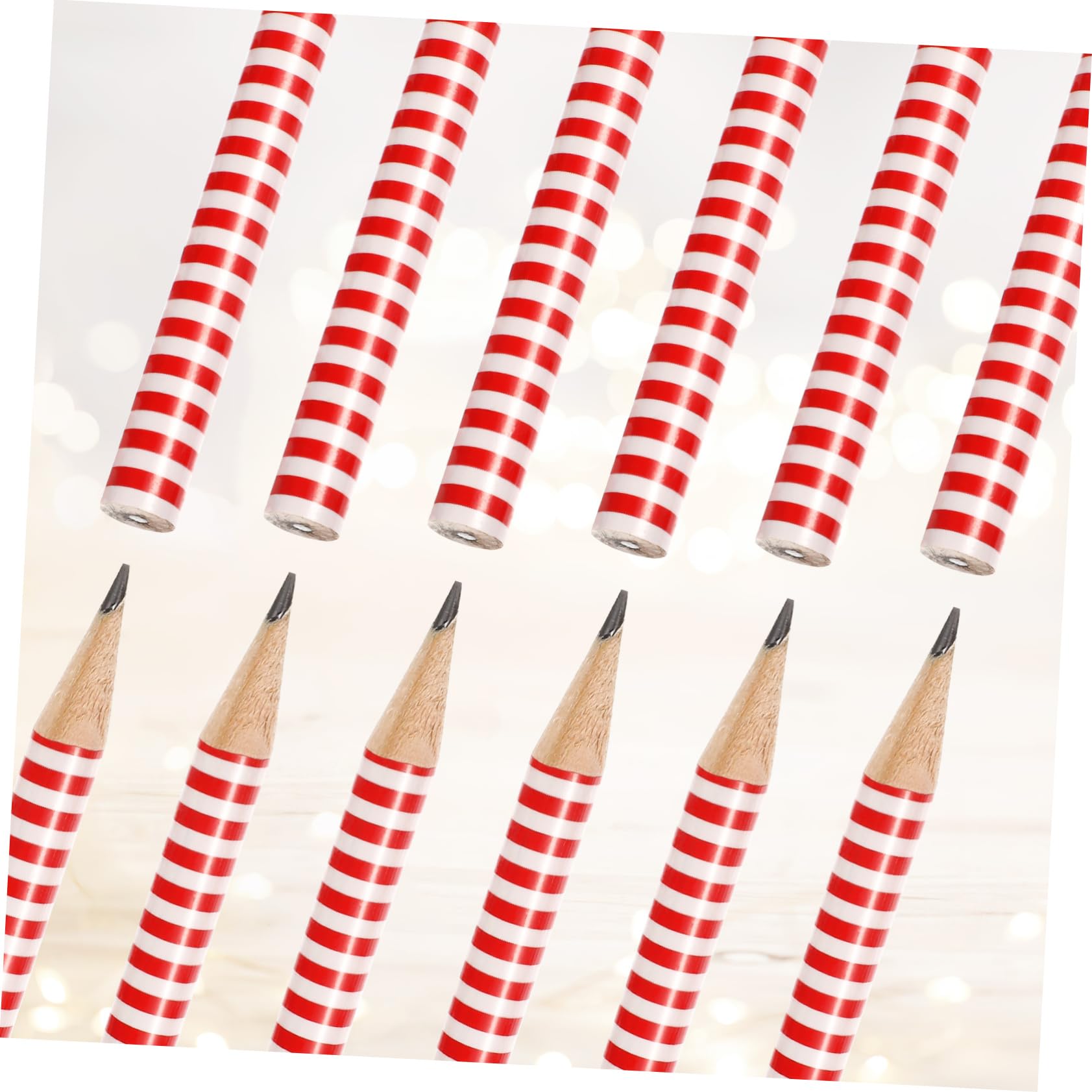 4 Sätze Weihnachts-radierstift-set Schreibkladde Weihnachtsbriefpapier Weihnachtsbleistifte Für Whiteboard Trocken Abwischbar Bleistift Hölzern 36 Stück * 4
