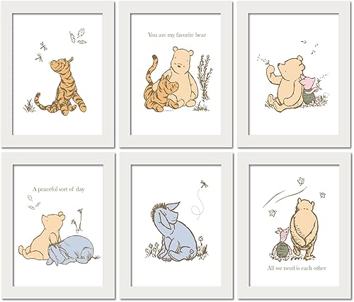 Miniatura 3 de Lambs & Ivy Disney Baby Classic Pooh - Arte de pared sin marco para guardería/niño
