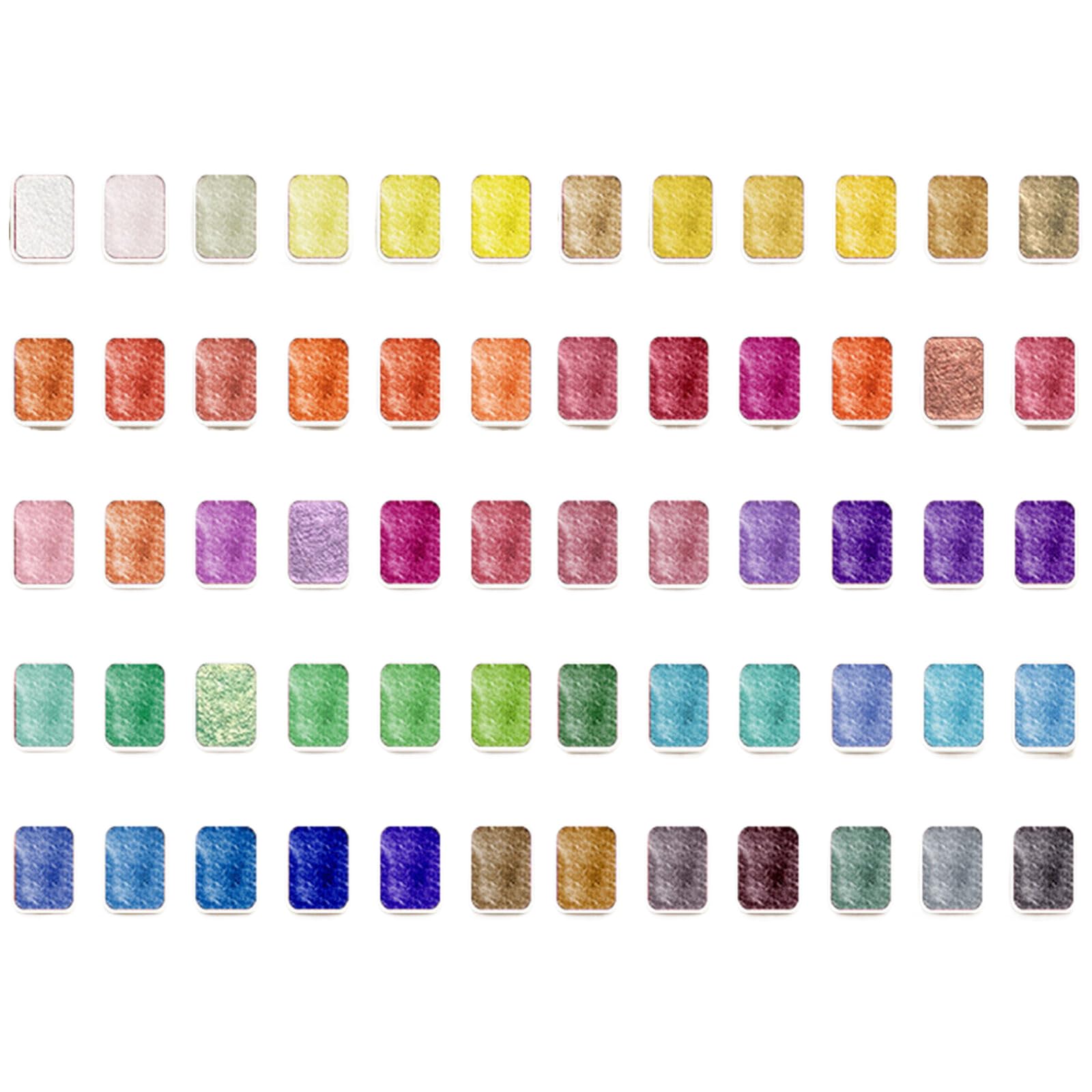 60 Colors Pigment Watercolor Paint Set Pearlescent Watercolor Pigment Painting Supplies for Hobbies Painter
