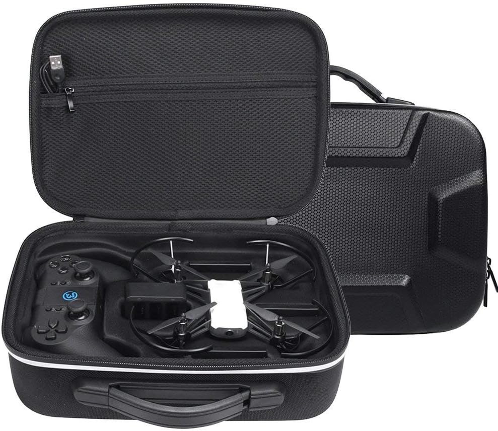 Honbobo Carrying Case for DJI Tello Drone Hard Storage Carrying Case Portable Bag Handbag with Gamesir T1D Gamepad Remote Controller Case