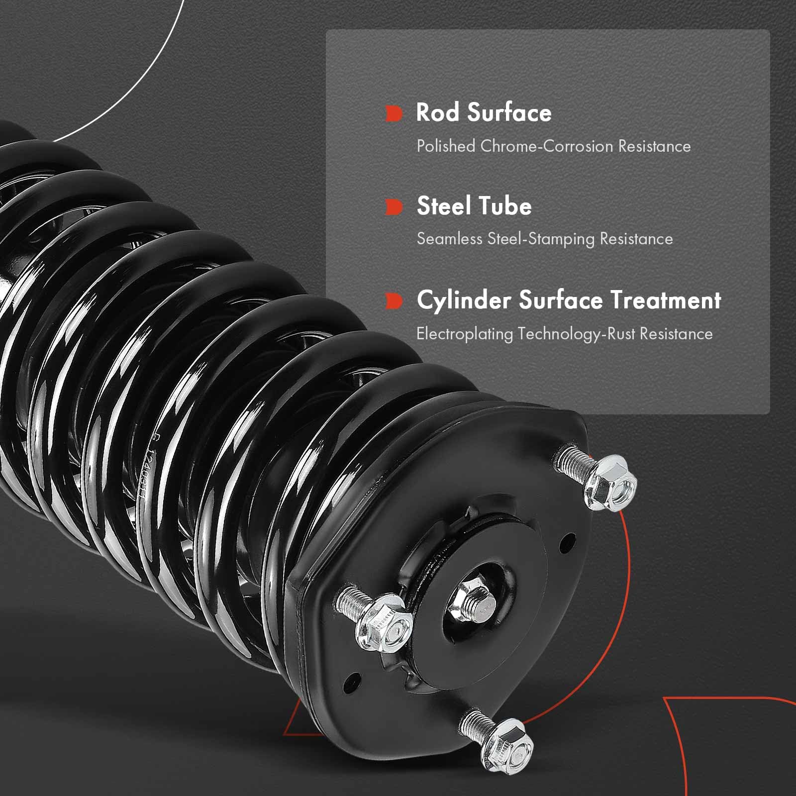Amazon.com: A-Premium Front Pair (2) Complete Strut & Coil Spring