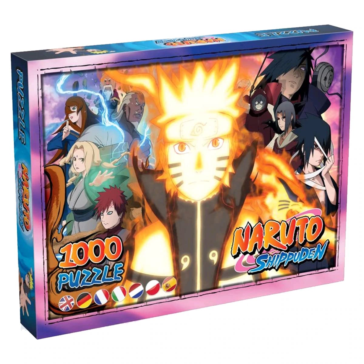 Winning Moves Jigsaw Puzzle-1000, Naruto Shippuden Puzzle-1000p, 1000 Pieces