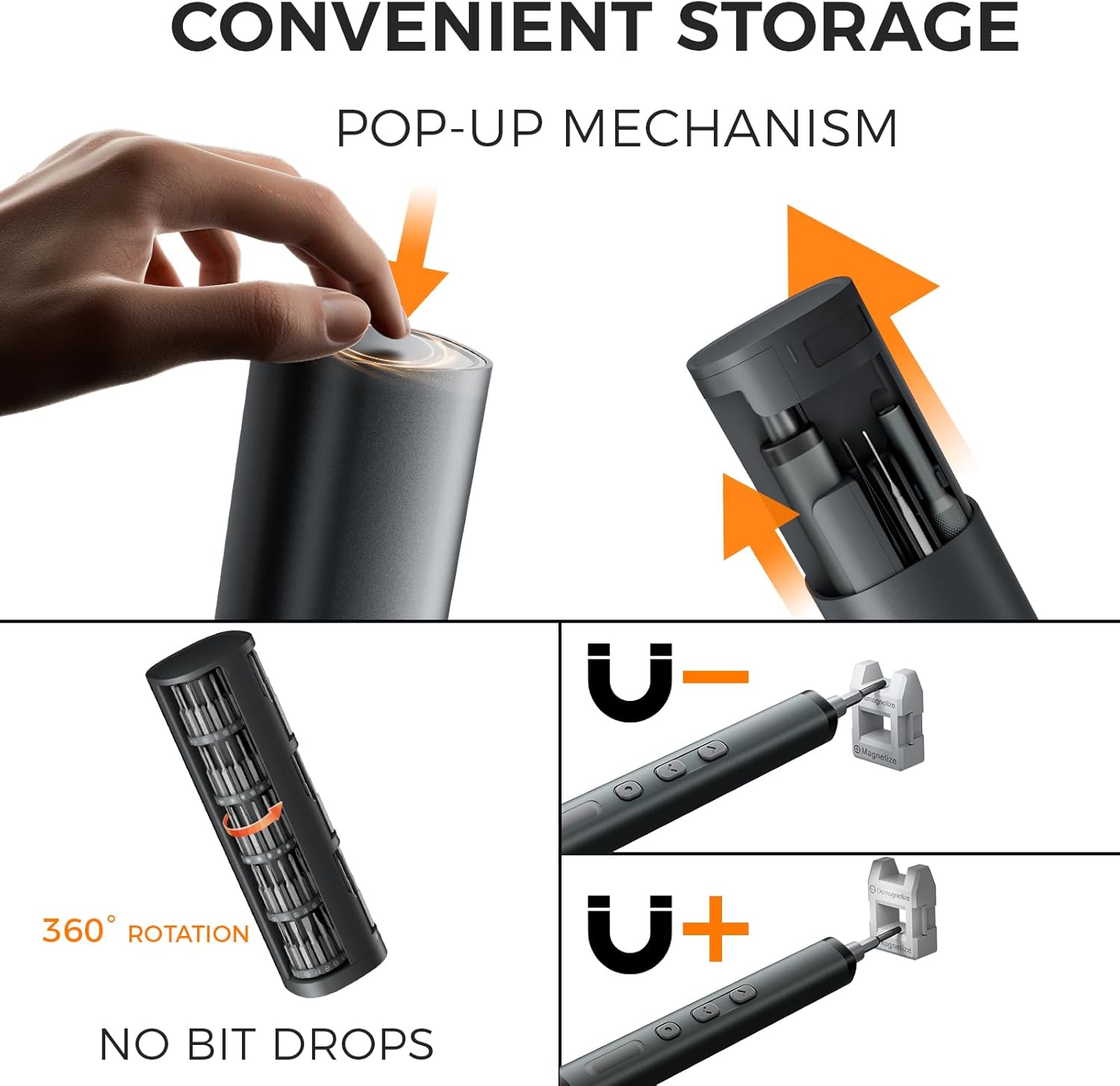 80 in 1 Mini Electric Screwdriver Set, Precision Cordless Screwdriver with OLED Smart Display, Magnetic Computer Repair Tool Kit for PC, Laptop, PS5, Electronics