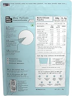 ONLY WHAT'S NEEDED By Food Pharmer - Cocoa Edition | Whey Protein Concentrate 1kg | 24g per scoop | No Added Sugar | No Ad...